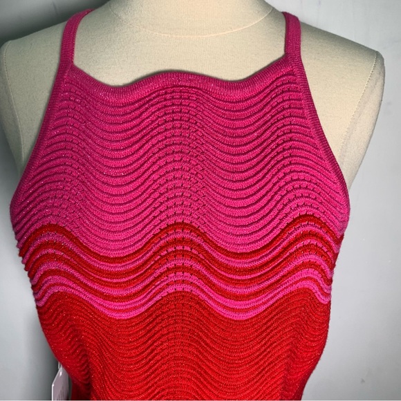 Torn by Ronny Kobo size M The Hope Dress NWT knit multi colors metallic threads - Picture 5 of 16